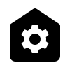 icon of a house with a cog inside
